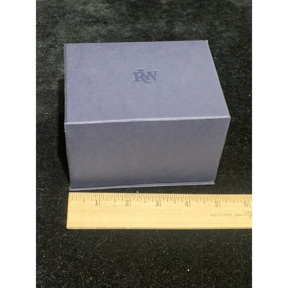 Raymond Weil Watch Box Presentation White Blue Cardboard Display Empty - Picture 6 of 8
